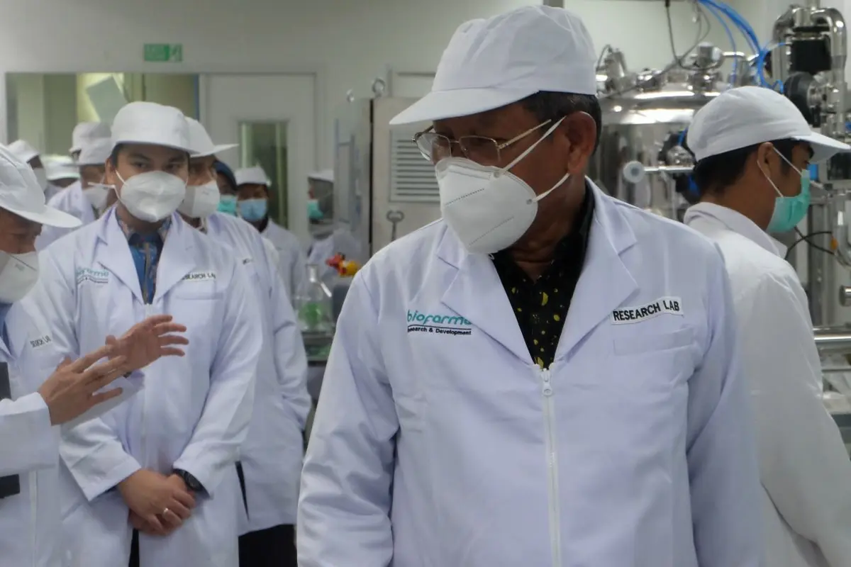 Dirjen IKFT Kemenperin Muhammad Khayam melakukan kunjungan kerja ke PT Bio Farma bersama Komisi VII DPR RI dalam rangka Reses Masa Persidangan II Tahun Sidang 2021-2022. (Dok Kemenperin)