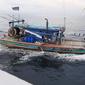 KKP menangkap 1 Kapal Ikan Asing (KIA) yang tengah mencuri ikan di Selat Malaka. Dok KKP