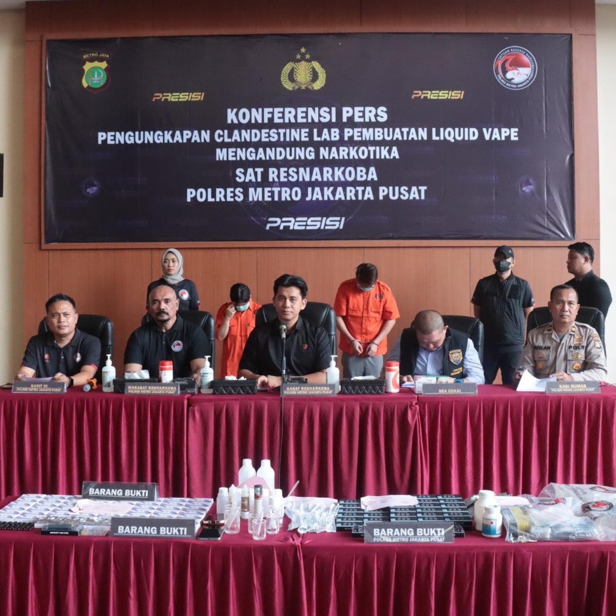 Produksi Vape Narkotika di Apartemen Mewah Jakpus