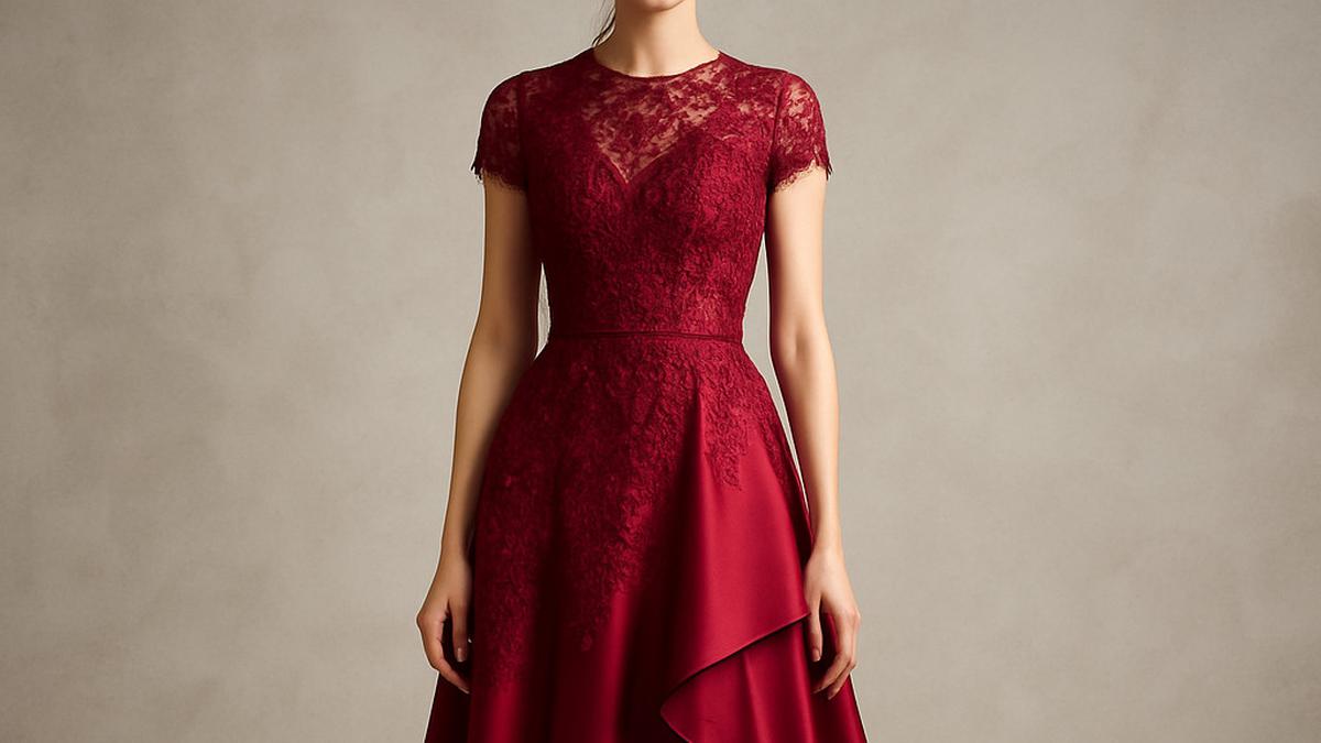 7 Model Long Dress Brokat Non Hijab, Sederhana namun Elegan