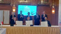 Pertamina dan ExxonMobil menandatangani Amandemen Pokok-Pokok Perjanjian untuk pengembangan Carbon Capture Storage (CCS) di Laut Jawa dengan nilai investasi USD 2 miliar.