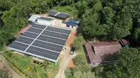 Fasilitas listrik tenaga Surya yang telah diresmikan di BOS Foundation, Samboja Lestari, Kutai Kartanegara. (Istimewa)
