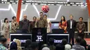 Dirut PT Danareksa Investment Management Marsangap P. Tamba berbicara dalam peluncuran Danareksa ETF Indonesia Top 40, Jakarta, Selasa (24/4). Danareksa ETF Indonesia Top 40 merupakan produk pertama yang diluncurkan PT DIM. (Liputan6.com/Angga Yuniar)