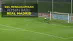 Video gol jarak jauh Sergio Diaz pesepak bola tim Real Madrid Castilla berusia 18 tahun dibuat pada laga Segunda B, Sabtu (3/9/2016).