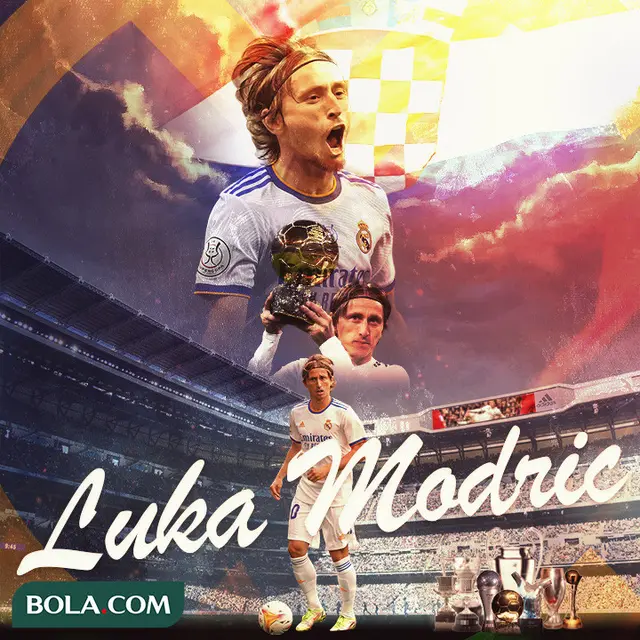 Real Madrid - Ilustrasi Luka Modric