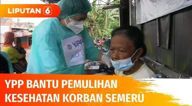 Ambil peran bantu pemulihan kondisi kesehatan warga yang terdampak erupsi Semeru di Candipuro, Lumajang, Yayasan Pundi Amal Peduli Kasih dan Yayasan Karya Alpha Omega gelar bakti sosial pengobatan gratis.