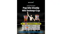 Mie Sedaap Cup jadi paling populer berdasarkan riset Top Brand Award 2024. (Instagram/@bigalphaid)