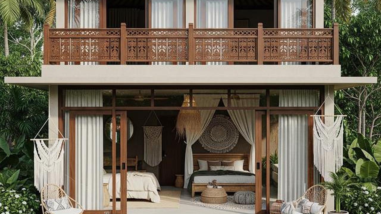 7 Desain Rumah Sederhana tapi Mewah Bergaya Natural Bohemian yang Lagi Tren 2025