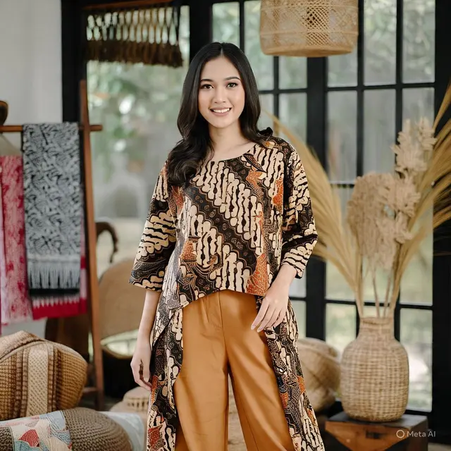 Baju Model Batik Kombinasi