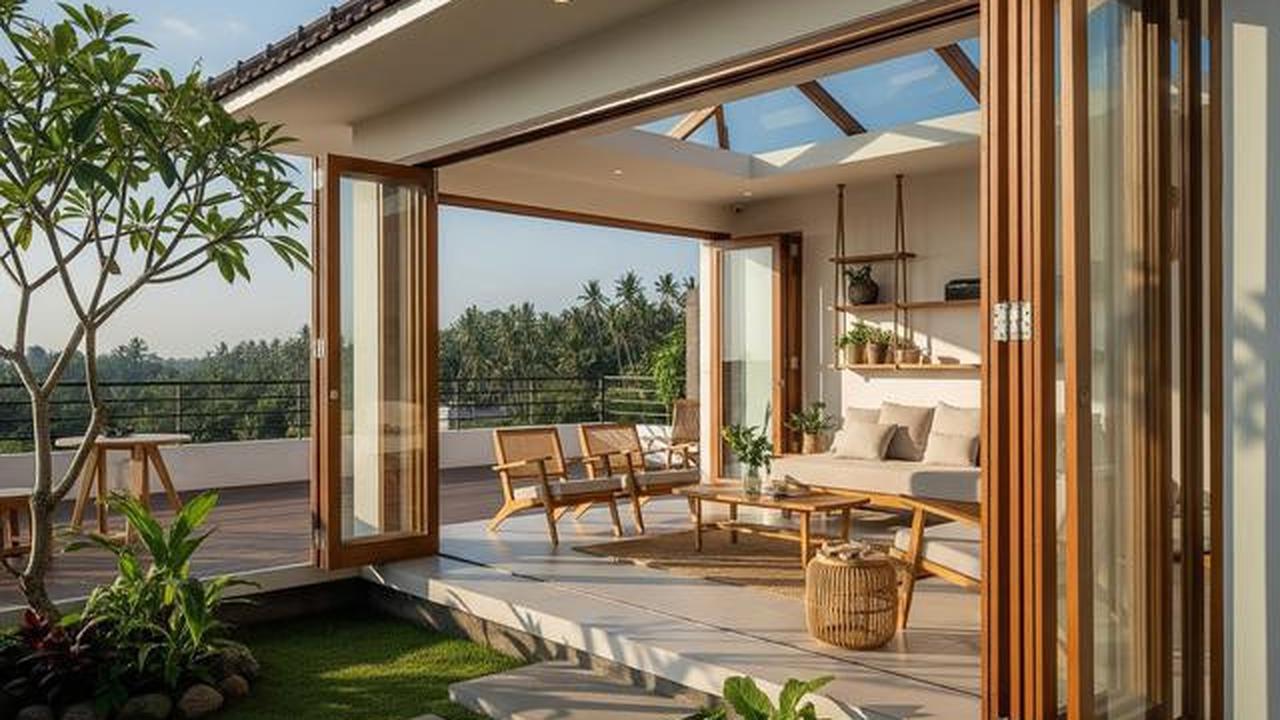 7 Model Rumah Kecil Tapi Terasa Luas dengan Pintu Kaca Lipat, Intip Inspirasinya