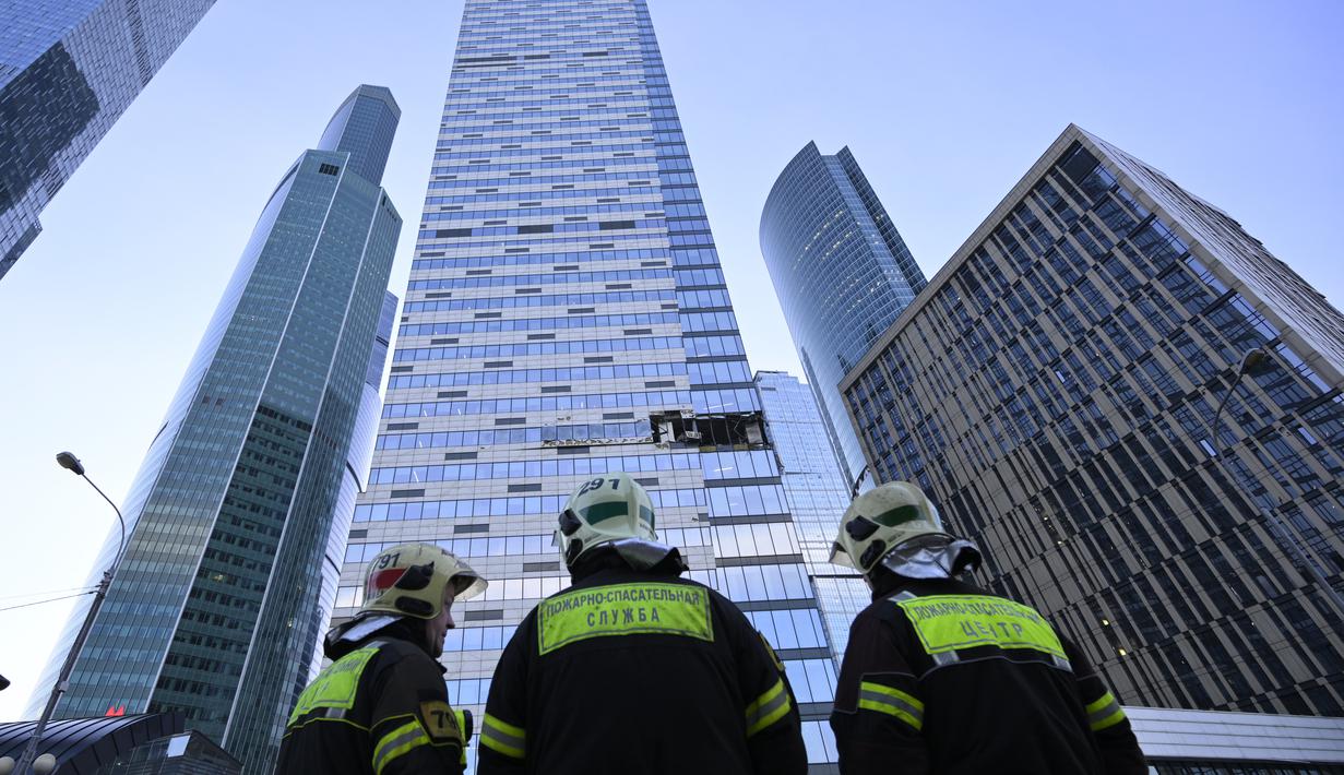 Ini adalah upaya serangan keempat kalinya di wilayah ibu kota bulan ini dan yang ketiga minggu ini, yang memicu kekhawatiran tentang kerentanan Moskow terhadap serangan karena perang Rusia di Ukraina telah memasuki bulan ke-18. (AP Photo)