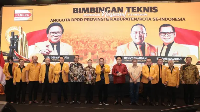 Ketua Umum Partai Hanura Osman Sapta Odang resmi membuka kegiatan Bimbingan Teknis Nasional (Bimteknas).