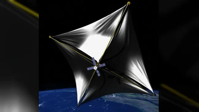 Solar sail yang digadang-gadang menjadi wahana angksa pembawa manusia ke planet-planet lain. (Sumber Wikimedia Commons)