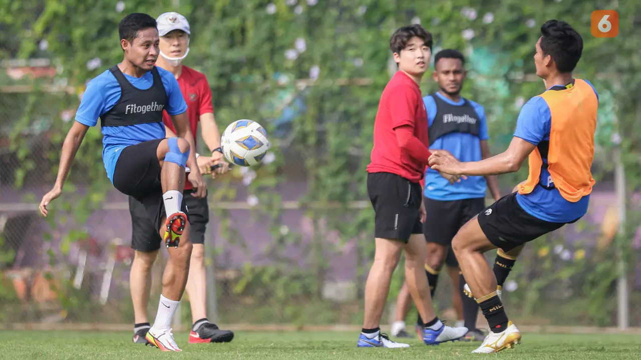 Foto: Latihan Pungkasan Timnas Indonesia Menjelang Kualifikasi Piala AFC 2023 Melawan Taiwan