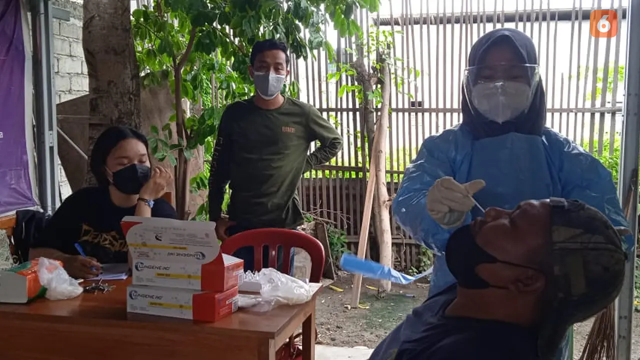 swab antigen mandiri terhadap jurnalis Palu