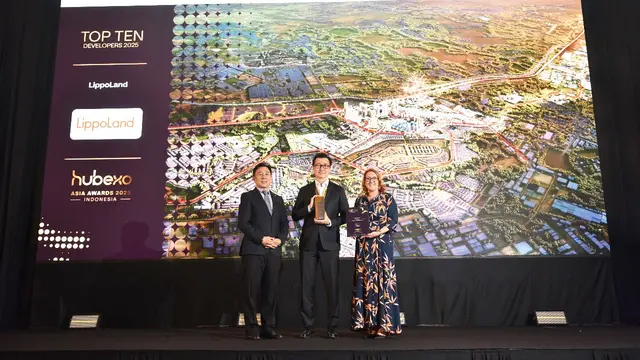 LippoLand meraih dua penghargaan bergengsi sekaligus pada ajang Hubexo Asia Awards 2025. (Dok Lippo)