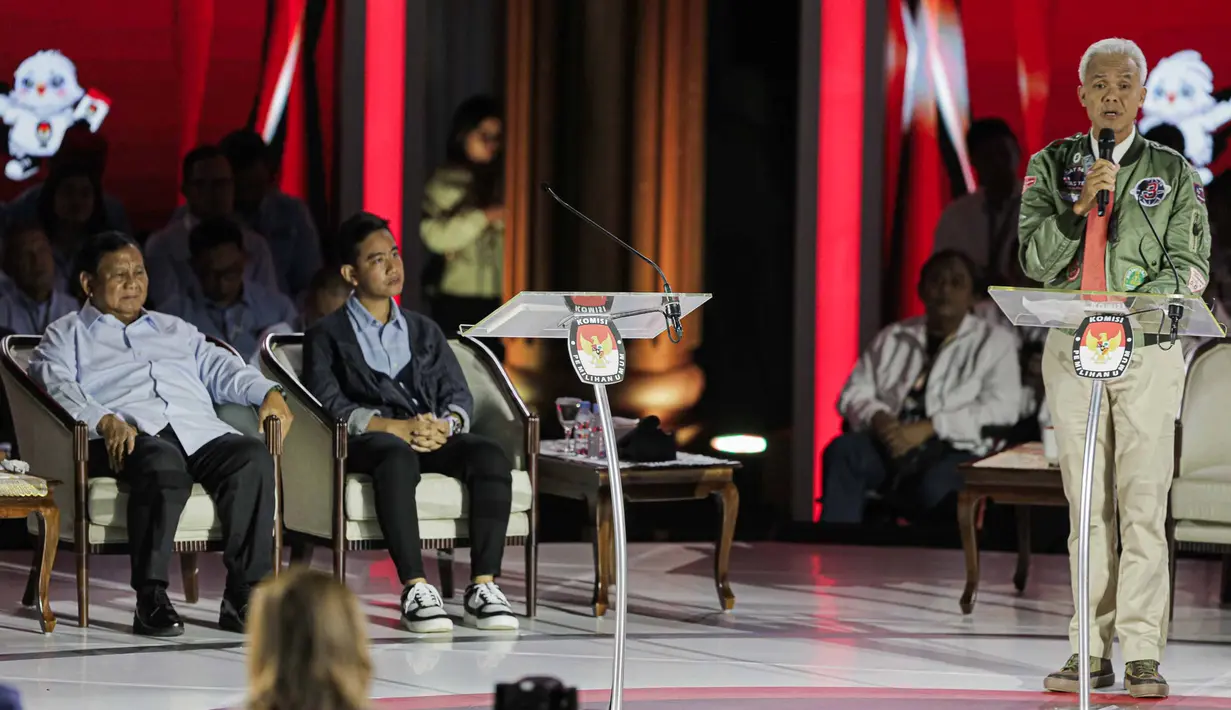 Lokasi berlangsungnya debat ketiga Pipres 2024 dijaga ketat ribuan personil gabungan. (Liputan6.com/Faizal Fanani)
