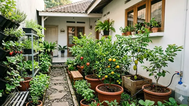 Desain Kebun Buah di Halaman Sempit
