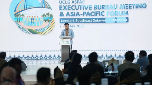 Wamendagri Akhmad Wiyagus hadir dalam acara United Cities and Local Government Asia-Pacific (UCLG ASPAC) Executive Bureau Meeting and Asia-Pacific Forum di  Kota Kendari