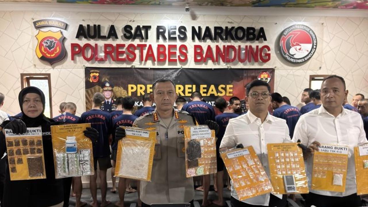 Polrestabes Bandung Ungkap 175 Kasus Narkotika Sepanjang 2025, Jutaan Butir Obat Keras Diamankan