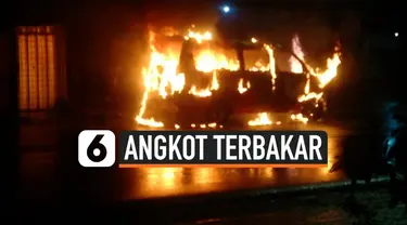 angkot terbakar