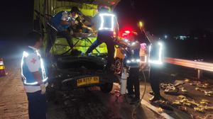 Truk Boks Hantam Tronton di Tol Medan–Tebing Tinggi, Tiga Orang Tewas