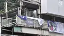 Kondisi jembatan penyeberangan orang (JPO) Polda Metro Jaya, Jakarta, Selasa (8/5). JPO yang terintegrasi dengan Halte Transjakarta tersebut merupakan satu dari 12 JPO di Jalan Jenderal Sudirman-MH Thamrin. (Merdeka.com/Iqbal Nugroho)