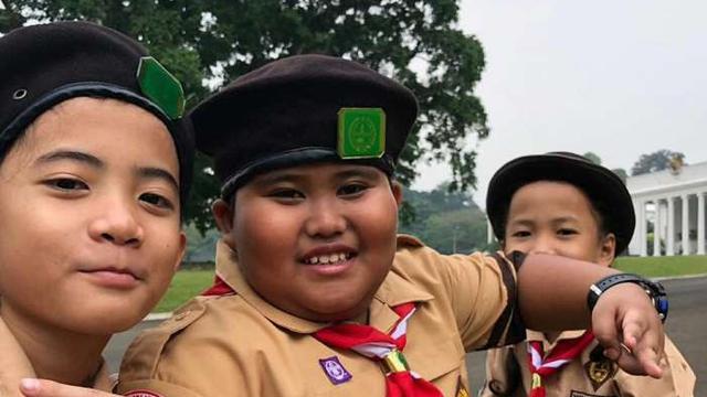 bocah di pembukaan Asian Games jadi viral (foto: instagram/@fairel_sbi)