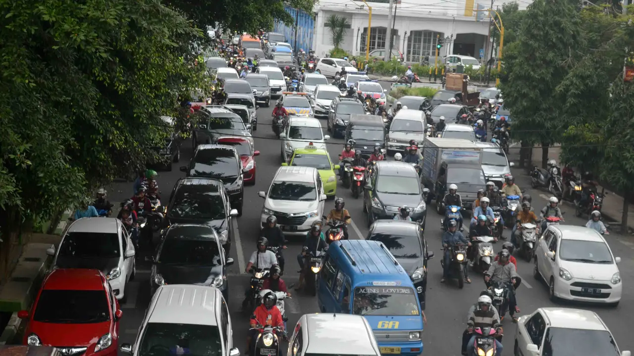 Jumlah Kendaraan Hampir Separuh Penduduk Kota Malang