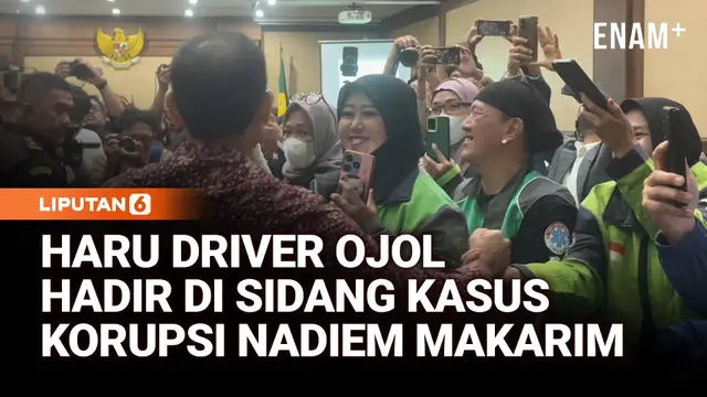 Nadiem Makarim Kembali Jalani Sidang, Disambut Dukungan Driver Ojol