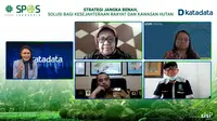 webinar Strategi Jangka Benah, Solusi Bagi Kesejahteraan Rakyat dan Kawasan Hutan, Selasa (26/10/2021).