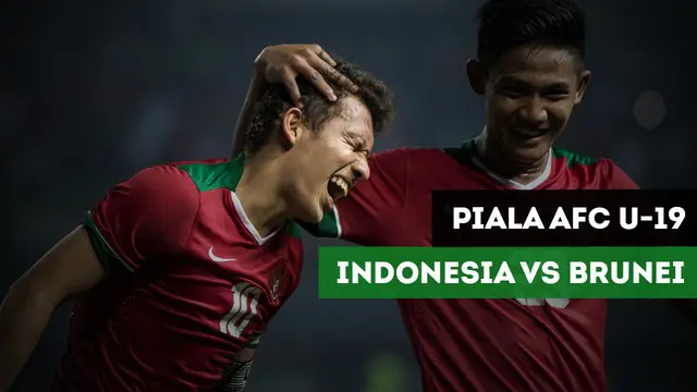 Berita video highlights babak 2 kualifikasi Piala AFC U-19, Indonesia vs Brunei Darussalam, Selasa (31/10/2017) di Paju Public Stadium.