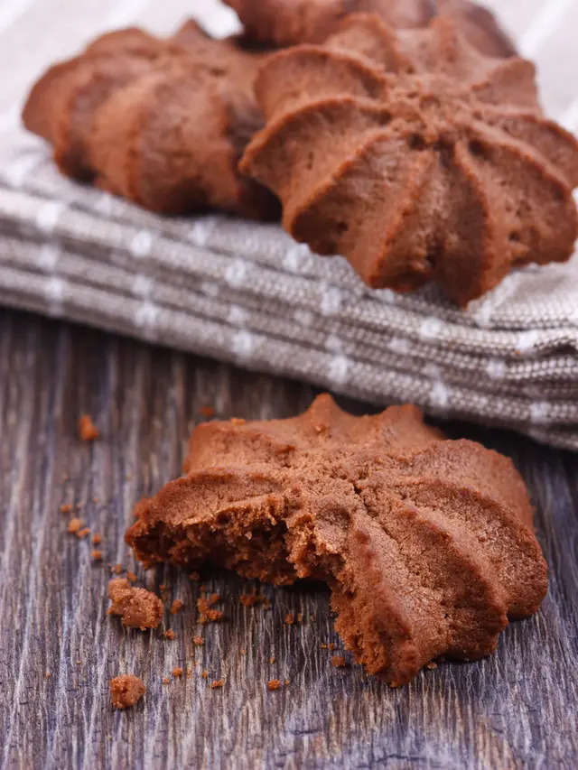 butter cookies coklat