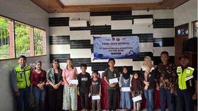 Pererat Hubungan dengan Warga, PAMA dan BEK Gelar Kegiatan Sosial Santunan Anak Yatim