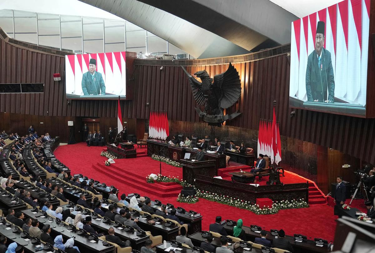 FOTO: Prabowo Sampaikan Arah Kebijakan Fiskal RAPBN 2027 di DPR