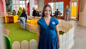 Nikita Willy saat ditemui di acara "Playdate with Nikita and Issa" di sebuah playground di Jakarta Selatan. (Dok: Liputan6.com/dyah)