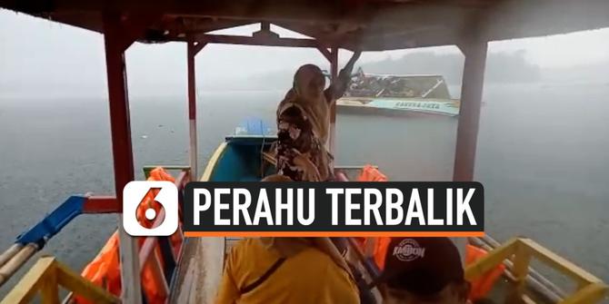 VIDEO: Perahu Wisata di Pandeglang Terbalik, Tiga Tewas