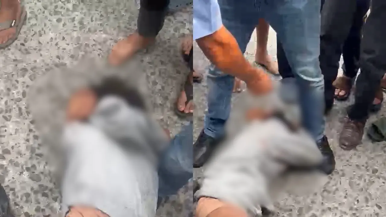 Begal di Lampung Selatan nyaris tewas diamuk massa usai kepergok saat beraksi. (Dok. Istimewa).