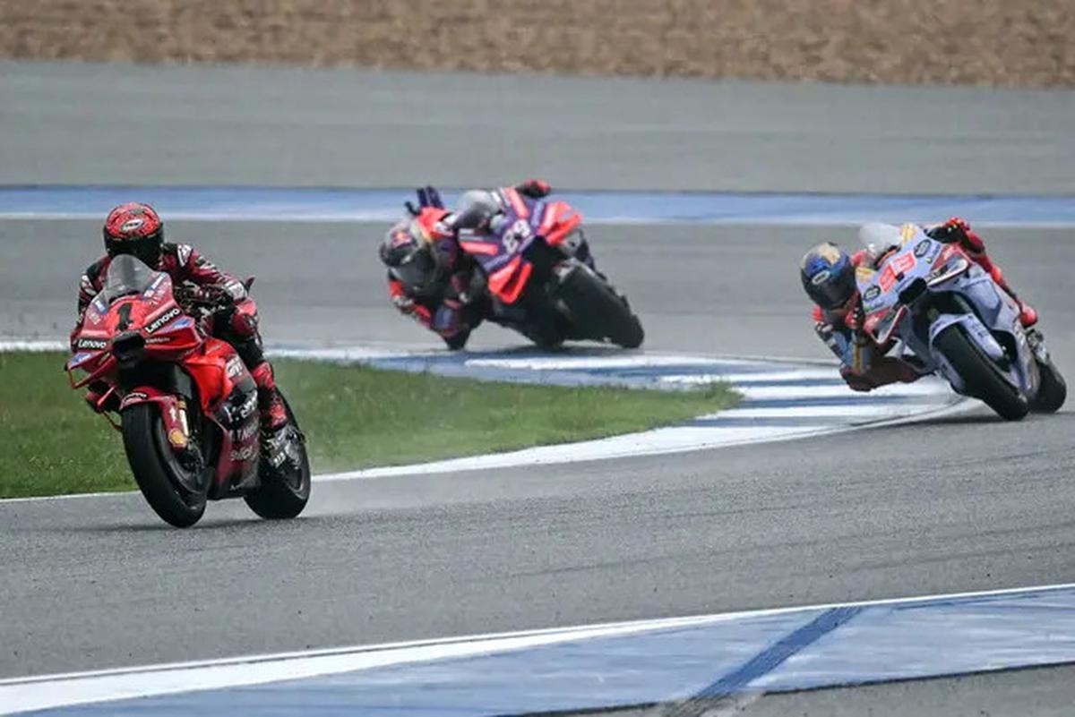 Hasil MotoGP Thailand 2024: Marc Marquez Crash, Pecco Bagnaia Finis Pertama