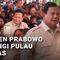 Bernyanyi dan berjoget bersama warga Miangas, Presiden Prabowo Subianto berjanji akan perbaiki sekolah, puskesmas, dan membangun kampung nelayan di Miangas, pulau terluar Indonesia.