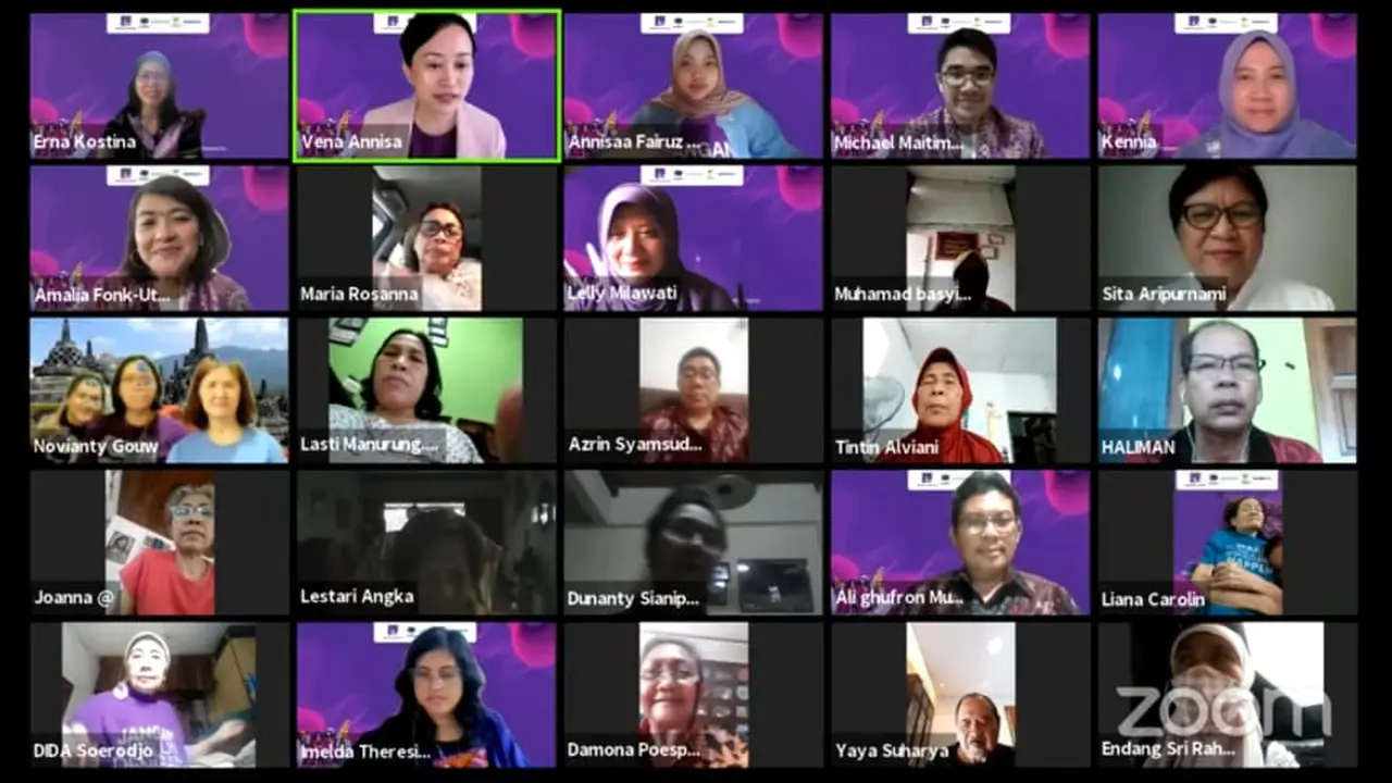 Diskusi daring memperingati Hari Lanjut Usia Nasional (HLUN) yang digagas Alzheimer Indonesia (ALZI)  dengan Ashoka Indonesia (Ist)