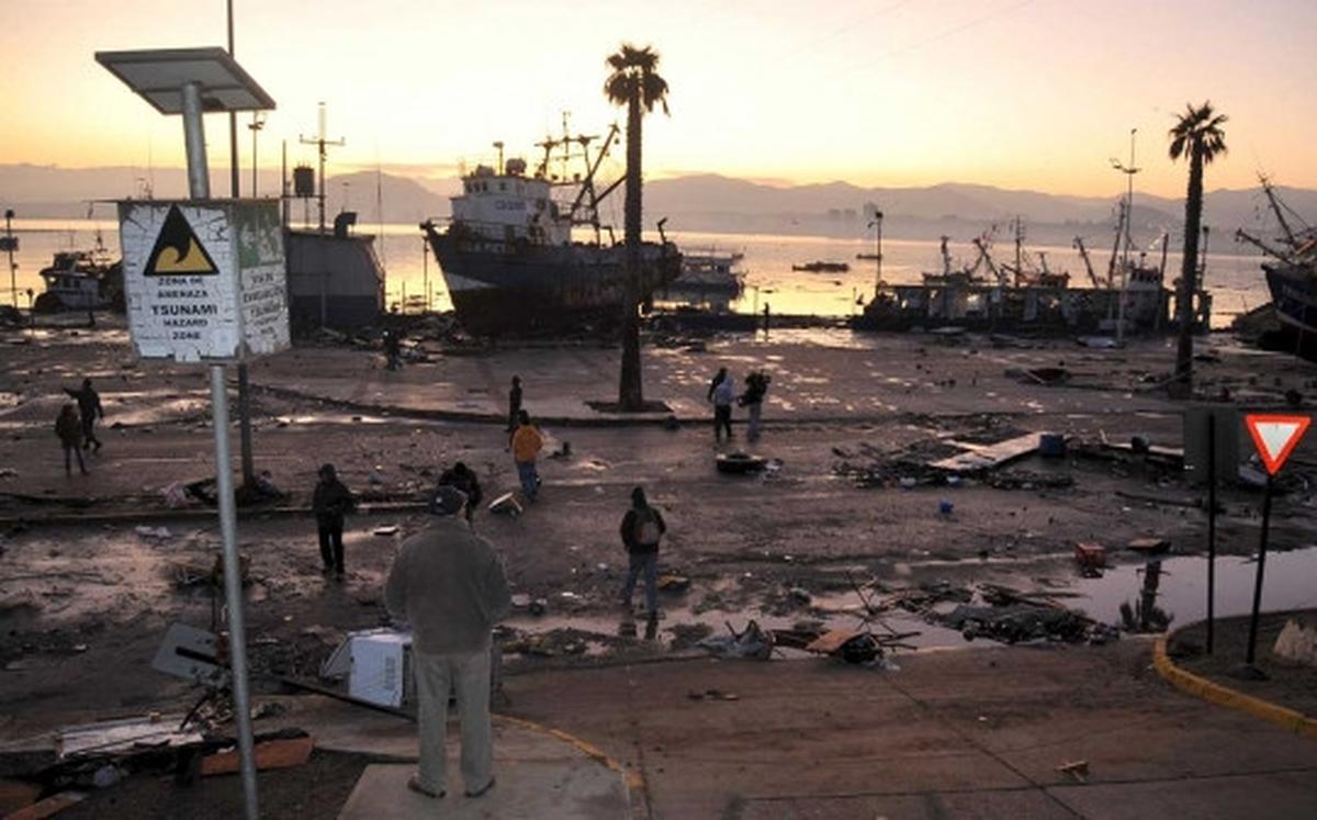 Kedahsyatan gempa Chile sampai bawa kapal-kapal besar ke daratan