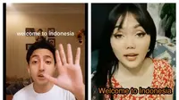 Kumpulan Lagu Welcome To Indonesia yang Viral di Media Sosial, Mulai dari Sindiran Hingga Pujian. (instagram Aaron Ashab & Rina Nose)