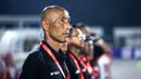 <p>Pelatih Timnas Putri Indonesia,&nbsp;Satoru Mochizuki, saat melawan Singapura dalam laga uji coba di Stadion Madya, Senayan, Jakarta, Selasa, (28/5/2024). (Bola.com/Bagaskara Lazuardi)</p>