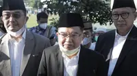 Ketua Dewan Masjid Indonesia (DMI) Jusuf Kalla  usai mengikuti Salat Idul Adha di Lapangan Masjid Al-Azhar, Kebayoran Baru, Jakarta Selatan. (Foto: Istimewa).