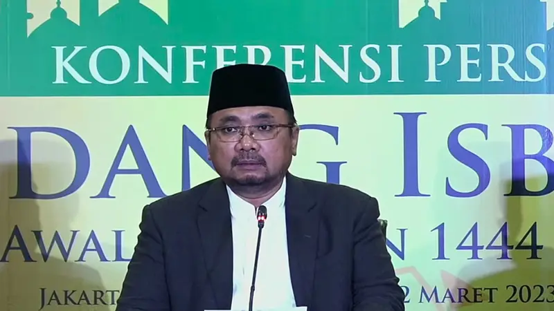 Menteri Agama Yaqut Cholil Qoumas mengumumkan penetapan 1 Ramadhan 1444 Hijriah pada 23 maret 2023.