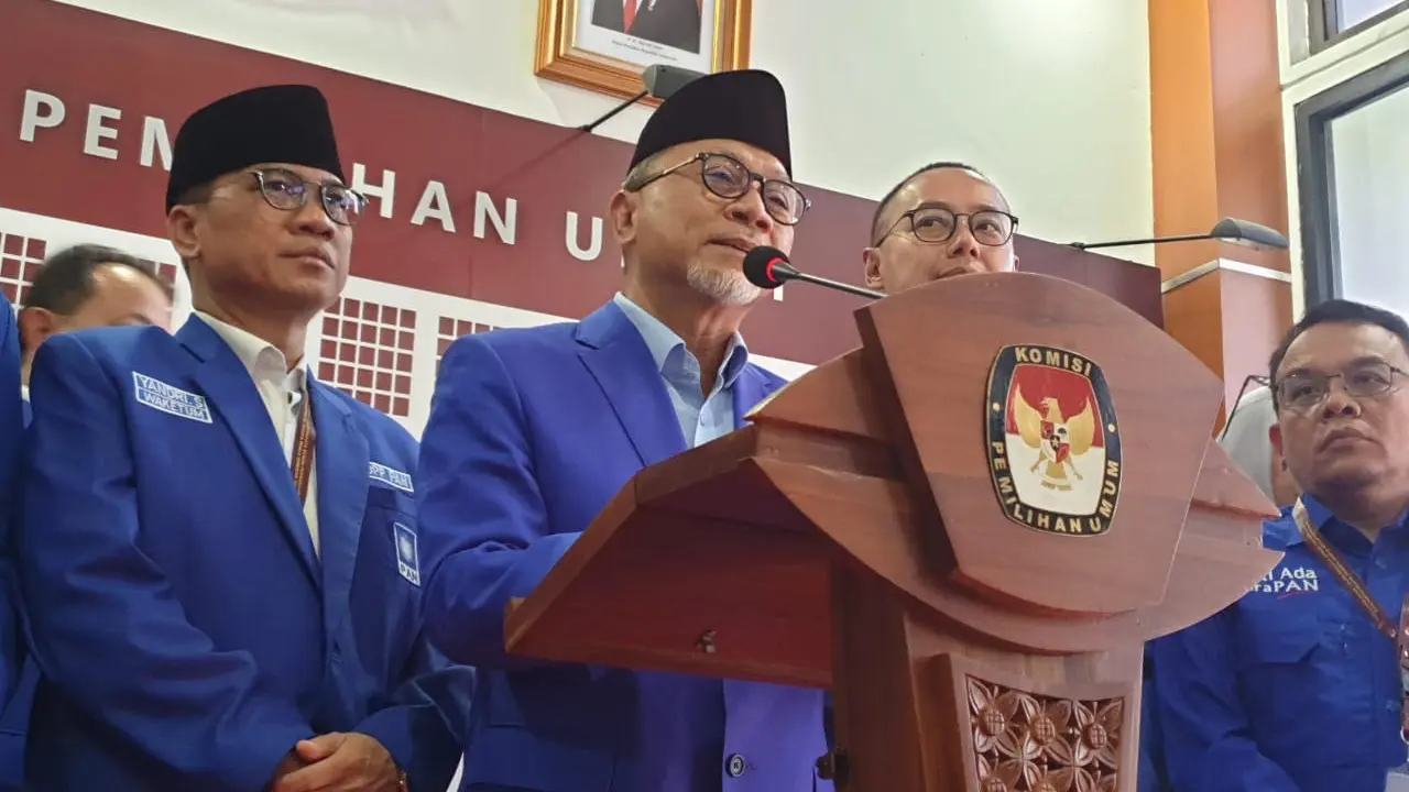 Partai Amanat Nasional (PAN) mendaftarkan bakal calon legislatif (bacaleg) ke Komisi Pemilihan Umum (KPU) pada Jumat, (12/5/2023).