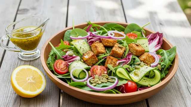 Kreasi Salad Tempe untuk Menu Diet/Gemini AI