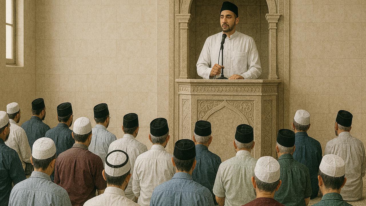 Ilustrasi Mendengarkan Khutbah saat Sholat Ied