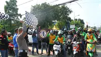 Ratusan pengemudi ojek online yang tergabung dalam Koalisi Ojol Nasional (KON) menggelar Jambore Ojol Nusantara di Mandalawangi Camping Ground, Taman Nasional Cibodas, Jawa Barat pada 11-12 Maret 2023 (Istimewa)